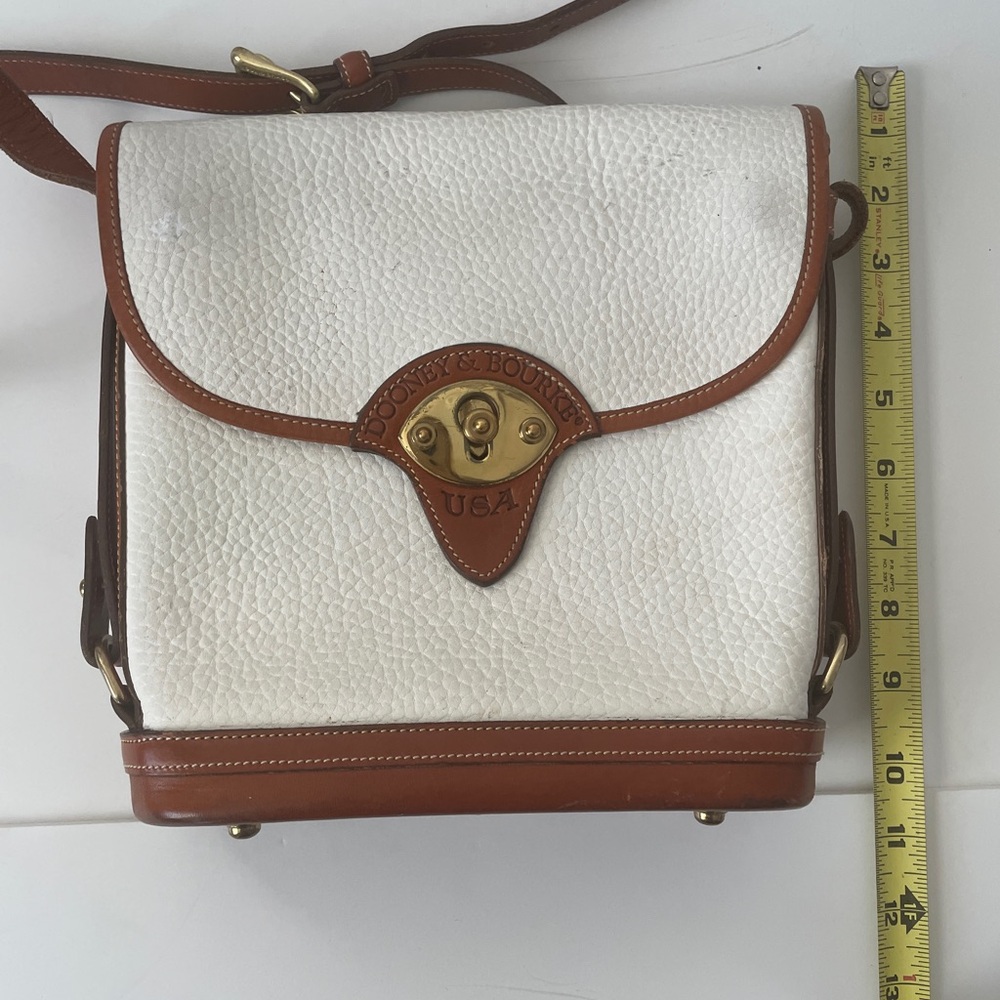 Dooney & Bourke Cream and Tan Crossbody Bag